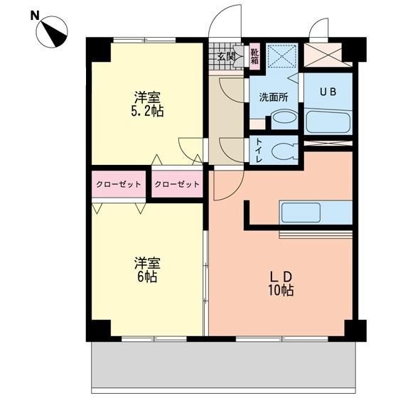 102号室 の間取り図