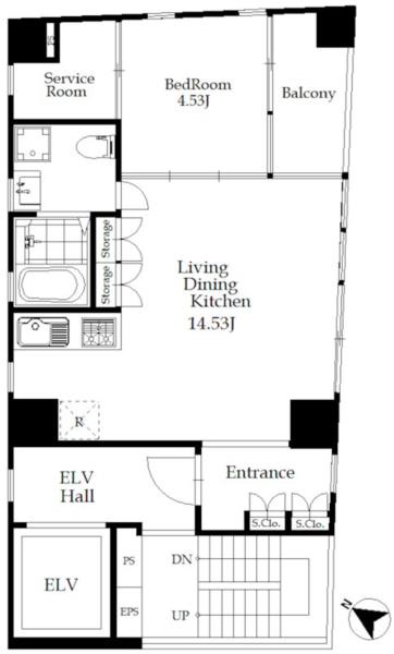 401号室 の間取り図