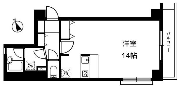 402号室 の間取り図