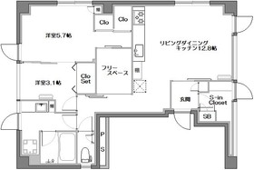 401号室 の間取り図