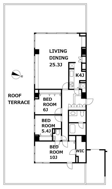 1001号室 の間取り図