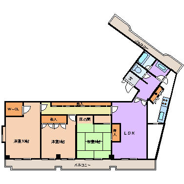 701号室 の間取り図