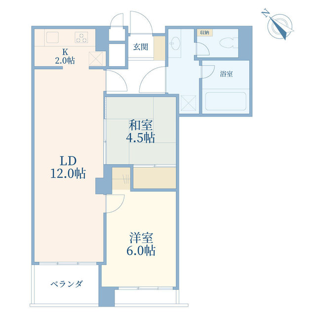 502号室 の間取り図