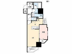 1105号室 の間取り図