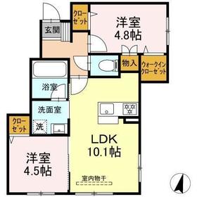 102号室 の間取り図