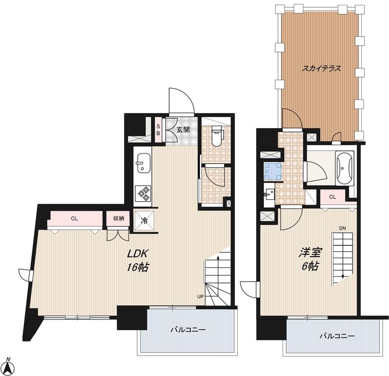 502号室 の間取り図