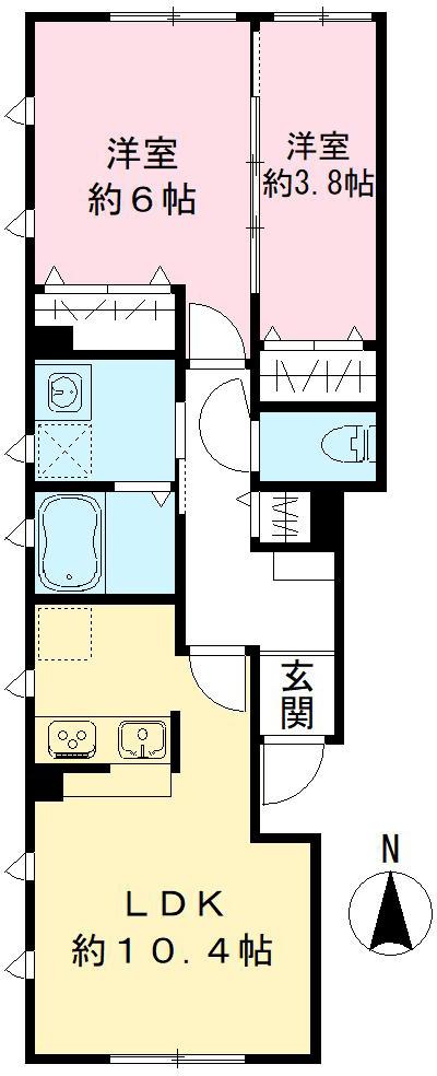101号室 の間取り図