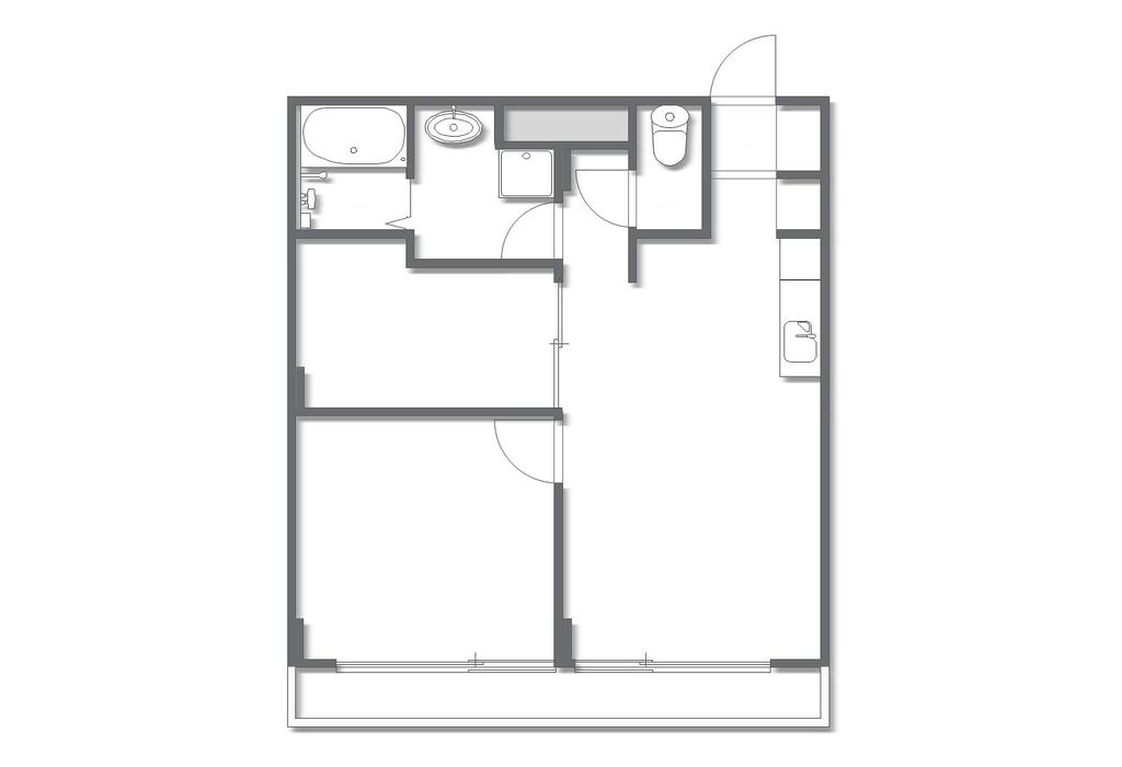 203号室 の間取り図