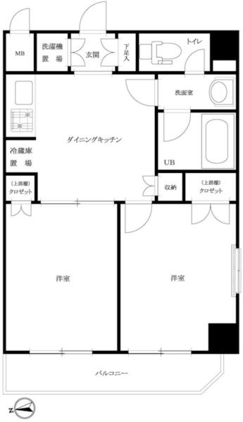 701号室 の間取り図