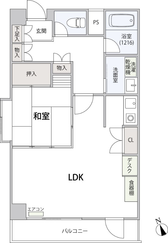 301号室 の間取り図