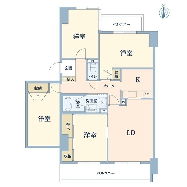 311号室 の間取り図