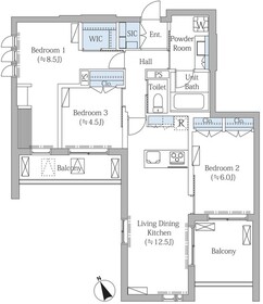 201号室 の間取り図