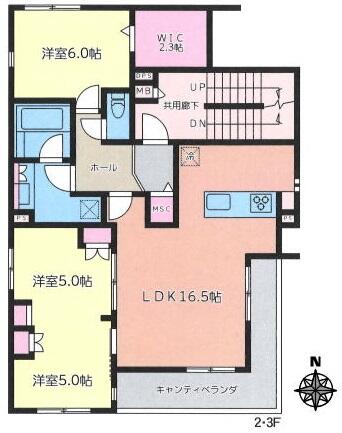201号室 の間取り図