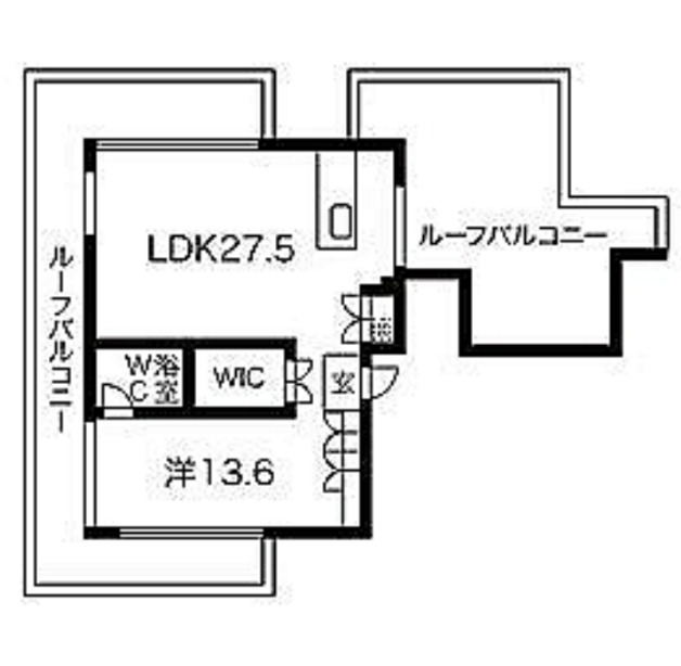 401号室 の間取り図