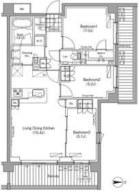 102号室 の間取り図