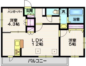 3F 2LDK の間取り図