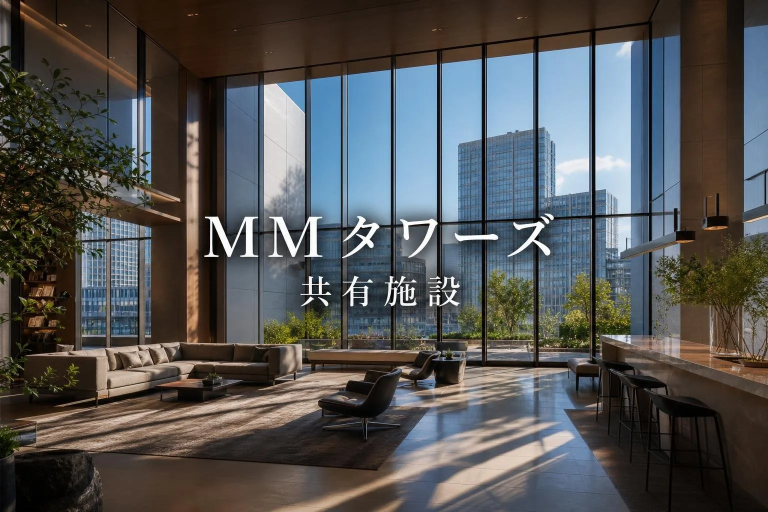 MMタワーズの共有施設は何がある？エントランス・ラウンジから緑地、共用棟まで一覧で確認