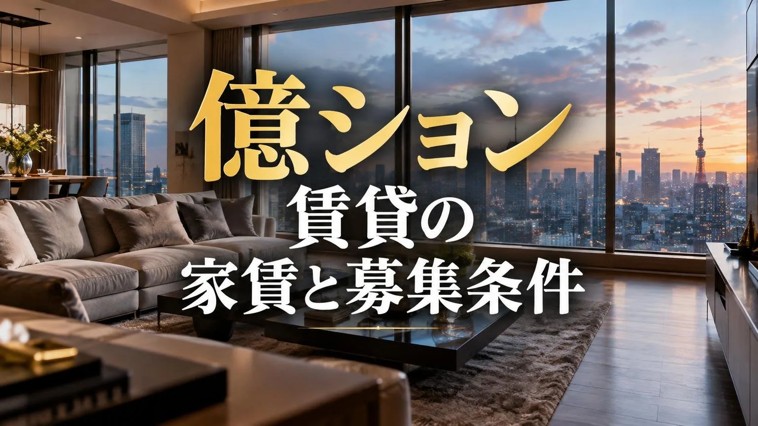 億ション賃貸の家賃と募集条件
