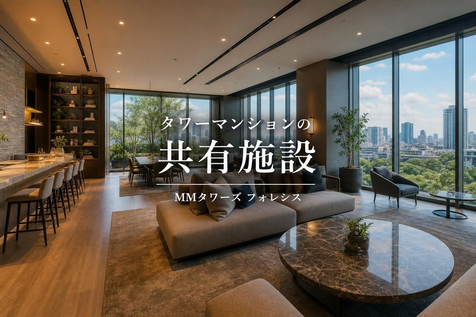 MMタワーズ フォレシスの共有施設は何がある？来客対応や在宅ワークで使える設備を一覧で確認