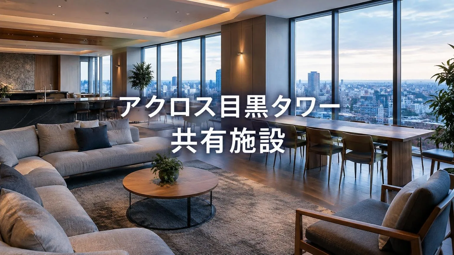 アクロス目黒タワーの共有施設は何がある？利用条件と対象住戸を確認