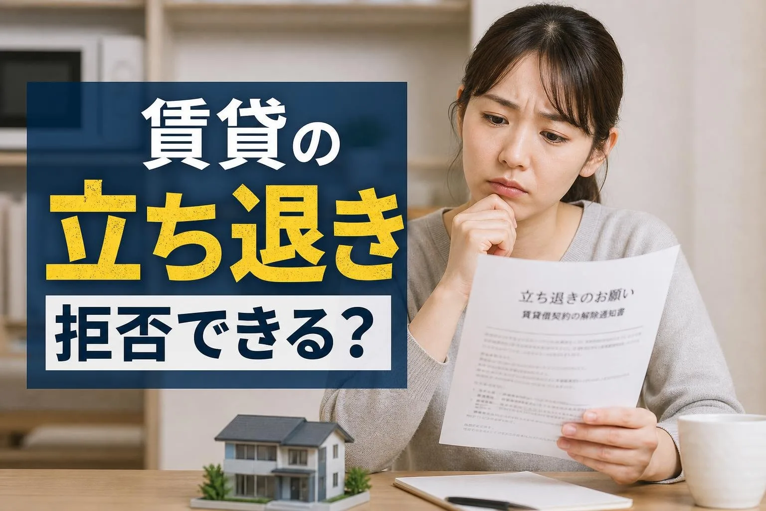 賃貸の立ち退きは拒否できる？結論と交渉の進め方、急いで住み替えるコツ