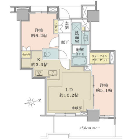 33階 2LDK