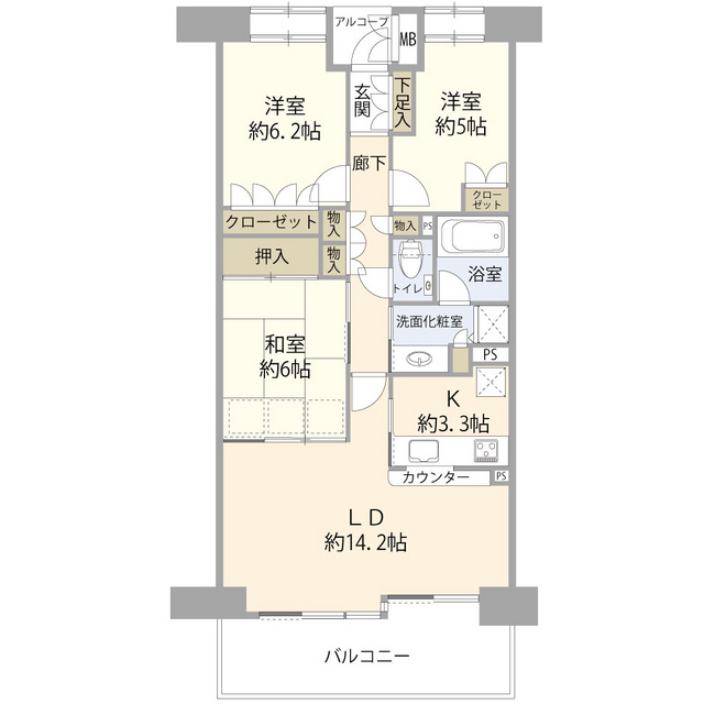 7階 3LDK