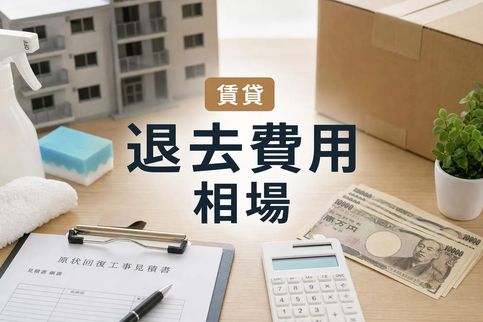 賃貸の退去費用の相場はいくら？間取り別・居住年数別の目安と敷金から差し引かれる項目